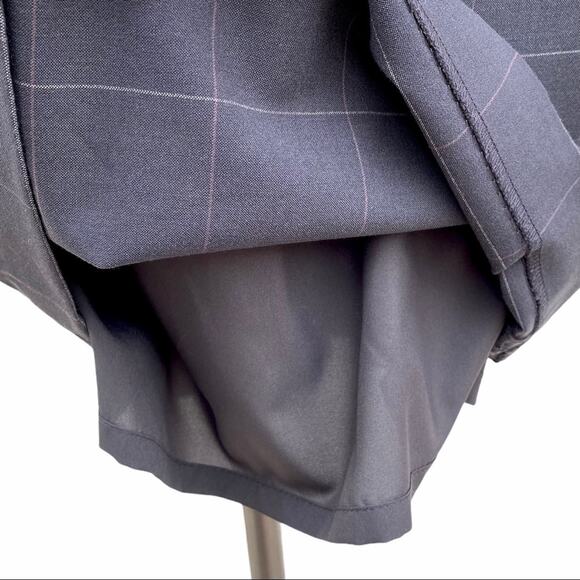 Banana Republic Windowpane Ruffle Shoulder Dress - Picture 9 of 12